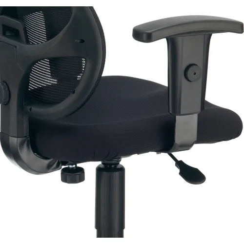 Global Industrial 921357 Interion Plastic Office Chair - Black