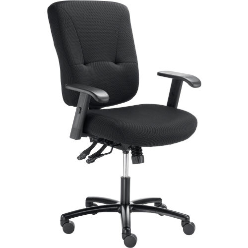 Big & Tall Ergo Manager Chair - Black Fabric