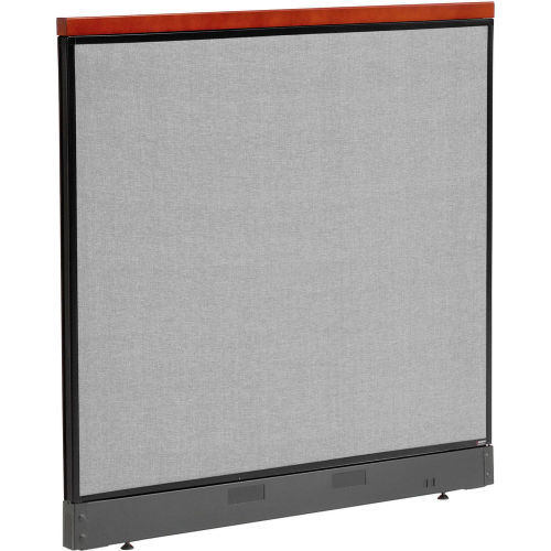 48 x 46"H Deluxe Office Partition Panel Non-Electric with Raceway Only, Gray