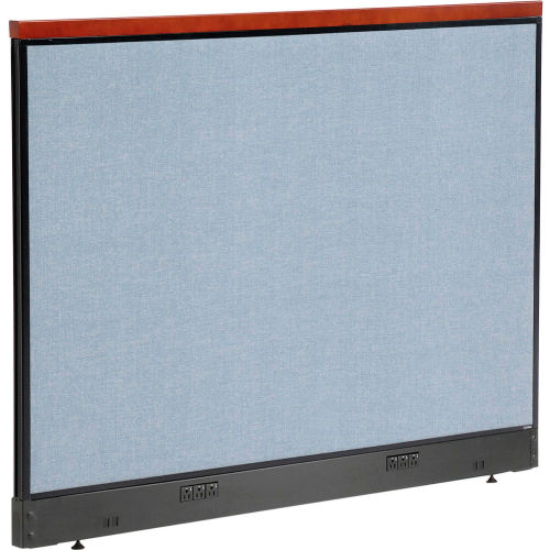 60 x 46"H Deluxe Office Partition Panel with Electric, Blue