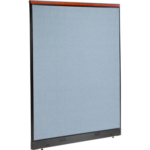 60 x 76"H Deluxe Office Partition Panel with Electric, Blue