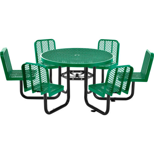 uline round picnic table