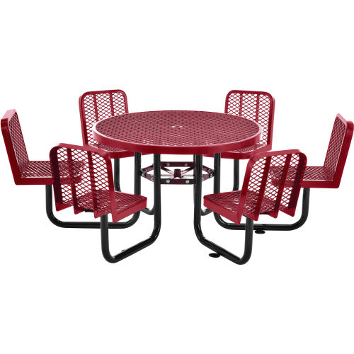 round picnic table 6 seater