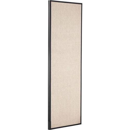 Interion Office Partition Panel, 24-1/4W x 72H, Tan