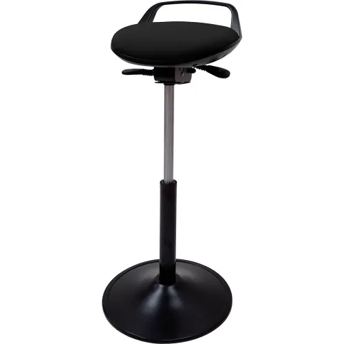 Interion® SitStand Service Desk Perch Stool with Handle, 22"32" Seat