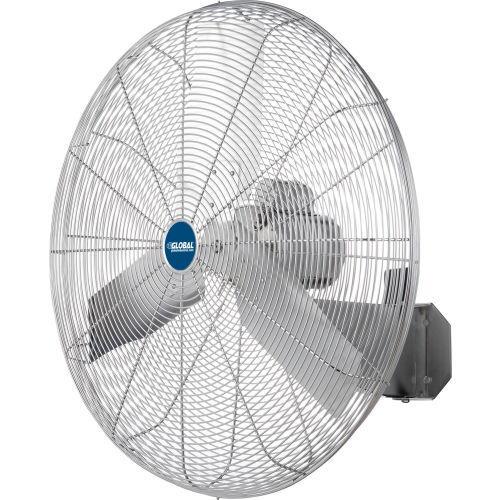 30in Washdown Rated Stainless Steel Wall Mounted Fan - 1/3 HP - 9600 CFM