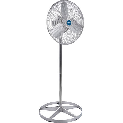 24in Washdown Rated Stainless Steel Pedestal Fan - 1/4 HP - 7200 CFM
