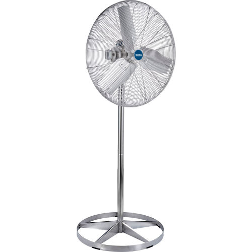 30in Washdown Rated Stainless Steel Pedestal Fan - 1/3 HP - 9600 CFM