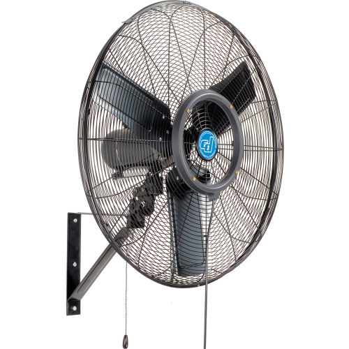 Continental Dynamics® 30" Wall Mounted Misting Fan, Outdoor Rated, Oscillating, 7204 CFM, 1/7 HP