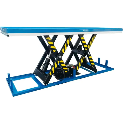 Global Industrial™ Power Parallel Double Scissor Lift Table, 98.5