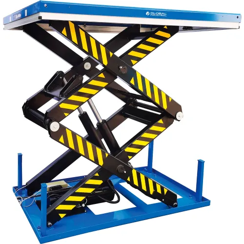 Global Industrial™ Power Double Scissor Lift Table, 67" x 47", 8800 Lb