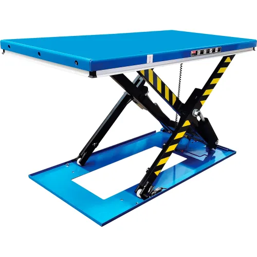 Global Industrial™ U-Shape Power Scissor Lift Table, 59 x 50, 2200 Lb.  Capacity