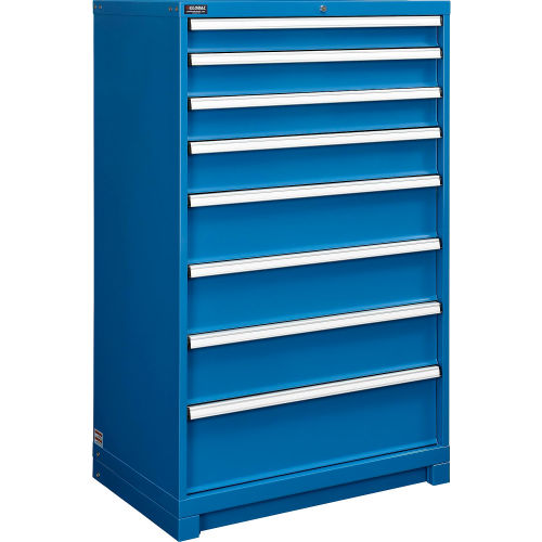 Global™ Modular Drawer Cabinet, 8 Drawers, w/Lock, w/o Dividers