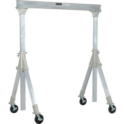 Best Value Aluminum Gantry Crane -KD, Adjustable Height, 2000lb Load Cap, I Beam Width 8ft