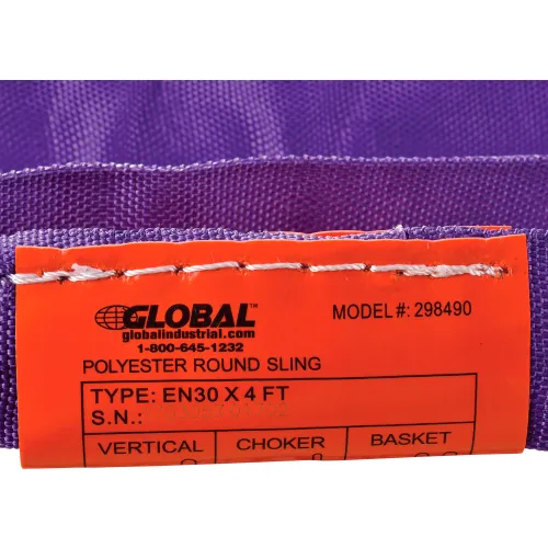 Global Industrial™ Polyester Round Sling, Endless, 4 ft, 2600/2100