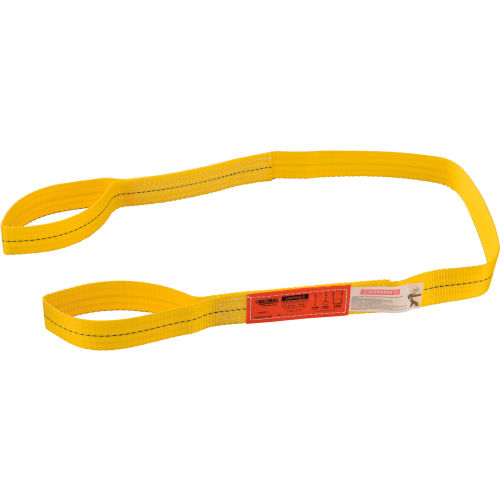 Best Value Polyester Web Sling, Light Duty, Single Ply, Eye & Eye, 6Ft L x 2In W