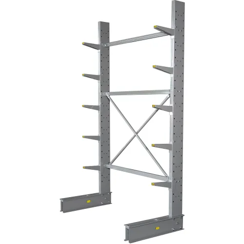 Nexel® Single-Sided Cantilever Rack Shelving, 3 Wire Shelves, 36