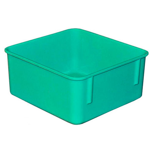 Molded Fiberglass Toteline Nesting Tote 923108 - 9-3/4"L x 9-1/4"W x 4-1/2"H, Green