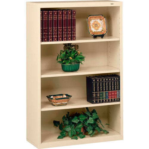 Welded Steel Bookcase 52"H - Putty