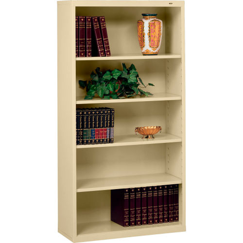 Welded Steel Bookcase 66"H - Sand