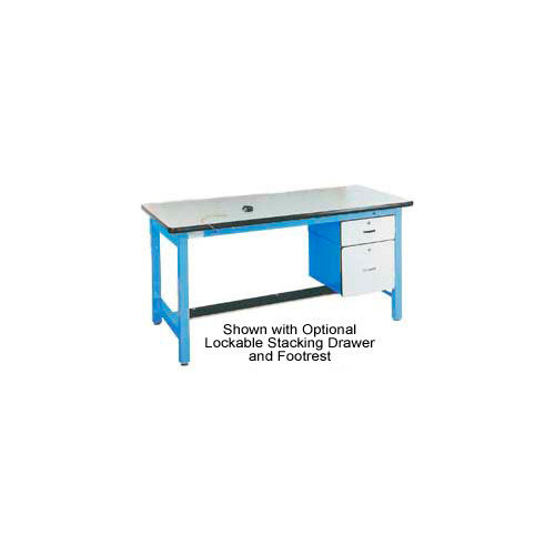 Pro-Line 60 X 30 HD6030PL-HDLE-L14 Fixed Height Heavy Duty  Workbench Plastic Laminate Top - Blue