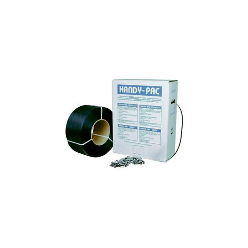 Pac Strapping Polypropylene Kit w/ 1000 Seals, 9000'L x 1/2" Strap Width Coil, Gray