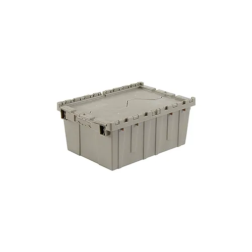 Global Industrial™ Plastic Hopper Bin, 19-7/8W x 15-1/4D x 12-7/16H, Gray  - Pkg Qty 3