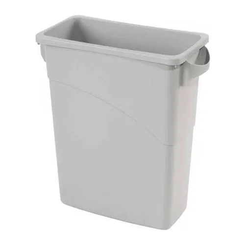 Global Industrial Slim Trash Container, 23 Gallon, Gray 