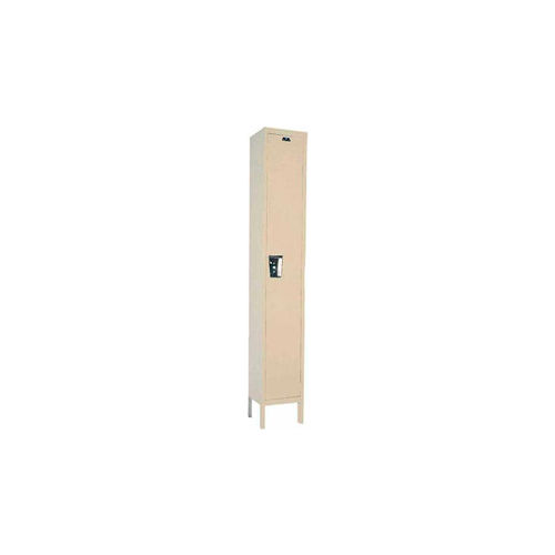 Hallowell® 1-Tier 1 Door Maintenance-Free Quiet Locker, 18"Wx18"Dx72"H, Tan, Unassembled