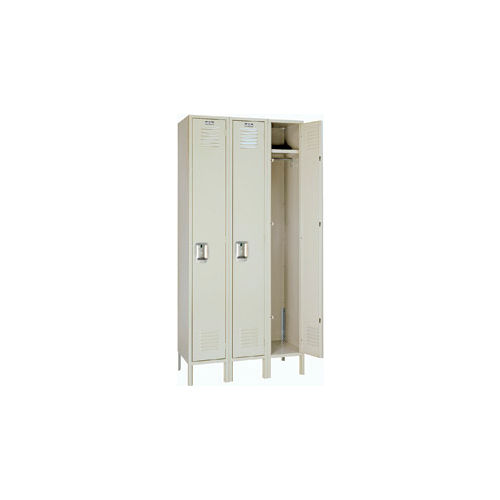 Lyon® 1-Tier 3 Door Locker, Recessed Handle, 15