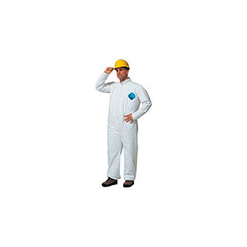 Dupont&#8482;Tyvek&#174; Disposable Coverall with Open Ended Wrists/Ankles, L, Case Of 25
