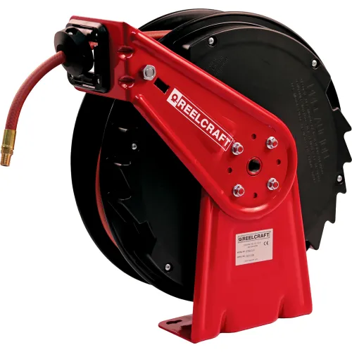 Reelcraft A5850 OLP 1/2x50' 300 PSI Premium Duty All Steel Spring  Retractable Compact Hose Reel