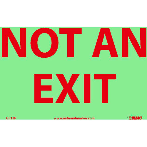 Glo-Brite Not An Exit Sign - Vinyl