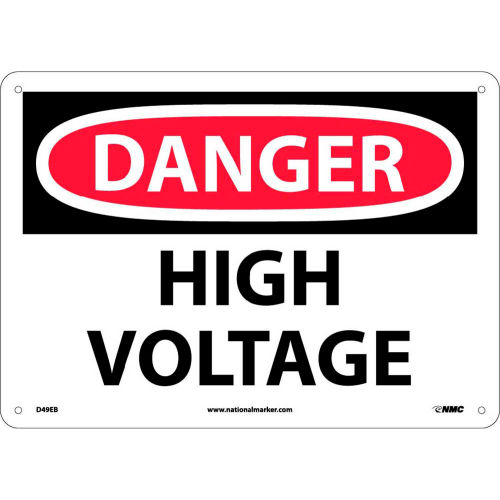 Safety Signs Danger High Voltage Fiberglass