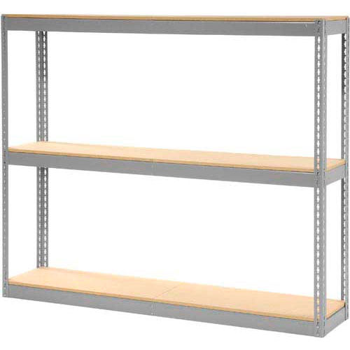 Global Industrial&#8482; Record Storage Rack Without Boxes 72&quot;W x 15&quot;D x 60&quot;H - Gray