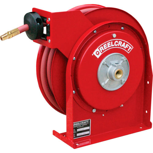 Reelcraft 4625 OLP 3/8&quot;x25'  300 PSI Premium Duty All Steel Spring Retractable Compact Hose Reel