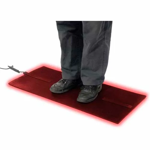 Super Foot Warmer Rubber Floor Mat Heater, Black