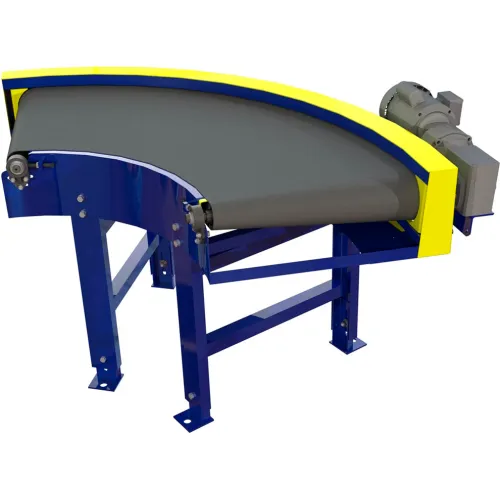 Powered belt clearance conveyor