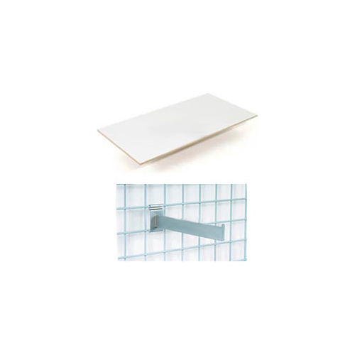 Global Industrial™ 48"X12" Melamine Wood Shelves With Brackets Package Of 2