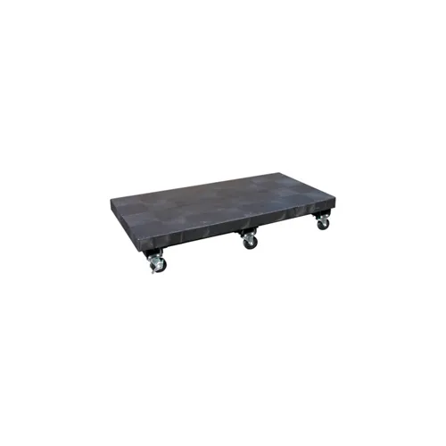 Mobile Plastic Dunnage Rack 48"W x 24"D (1500 Lbs Cap)
