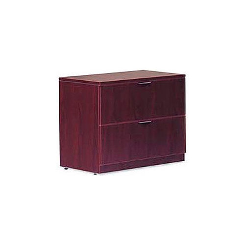 Offices To Go&#8482; Two Drawer Lateral File in Mahogany - Executive Modular Furniture