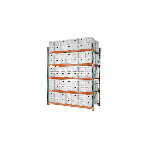 Global Industrial&#8482; Record Storage Rack Starter Polyethylene Box 120&quot;W x 48&quot;D x 96&quot;H