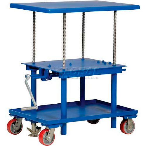 Hand Crank Operated Mechanical Post Table MT-2436-LP 24 x 36 Low Profile