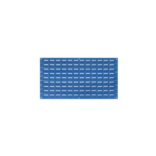 Global Industrial&#153; Louvered Wall Panel Without Bins 18x19 Blue - Pkg Qty 4