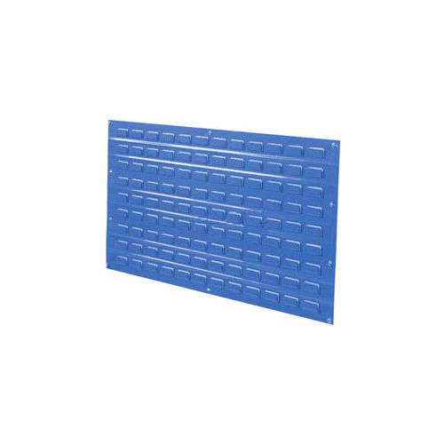 Global Industrial&#153; Louvered Wall Panel Without Bins 36x19 Blue - Pkg Qty 4
