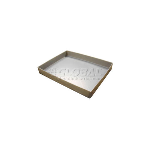 Rotationally Molded Plastic Tray 23-3/4 X17x2-1/4 Gray