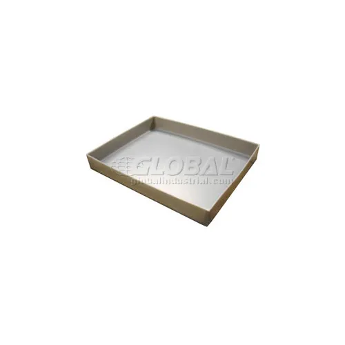 Rotationally Molded Plastic Tray 25 X17x2 Gray