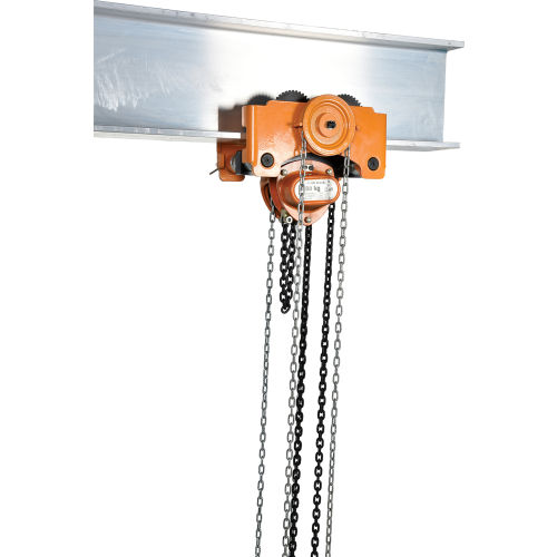 Low Headroom Hoist & Trolley Combo Geared 6000 Lb. Cap.