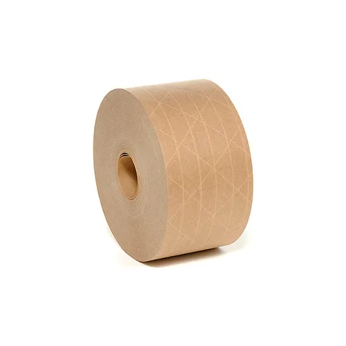 Reinforced Water Activated Tape 70mm x 375' 5 Mil Tan - Pkg Qty 8