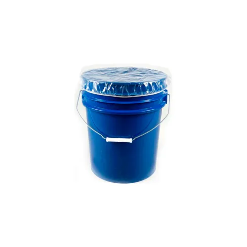 Plastic bucket store with cover